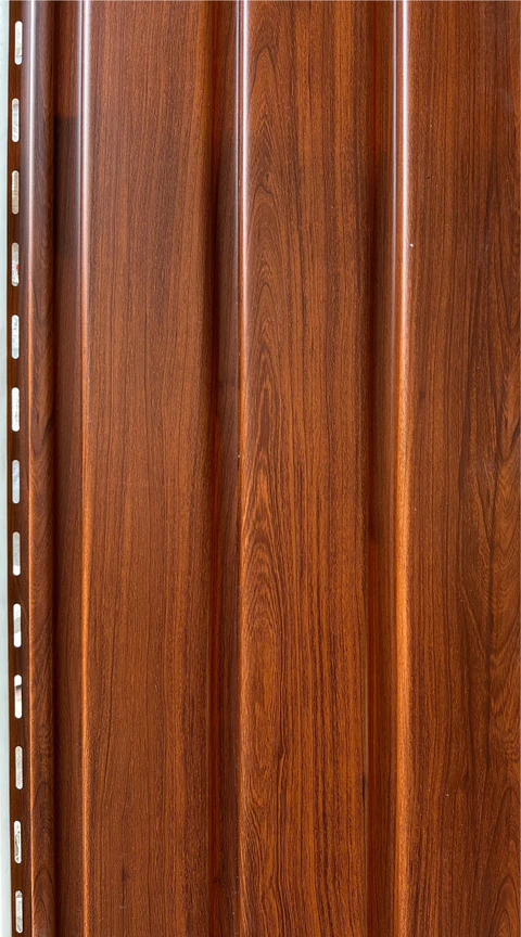 Premium walnut louver with consistent grain and rich tone