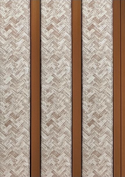Coffered walnut soffit panel for decorative ceiling applications